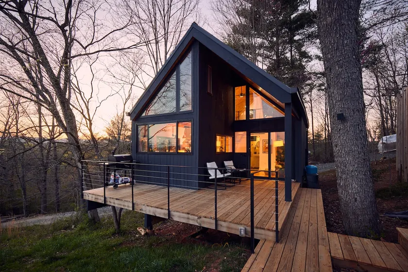 Modern Tiny Cabin + Sauna/Hot Tub | Mtn Views - Image 1