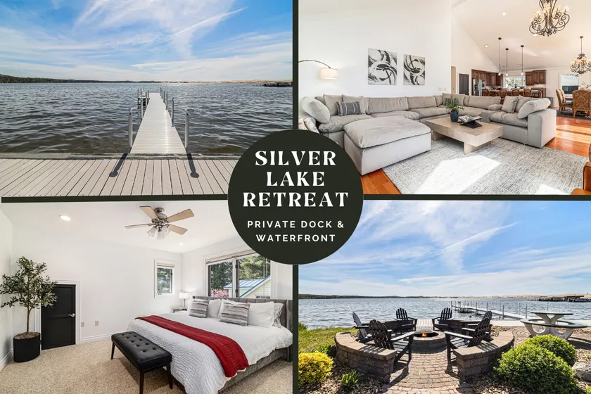 Upscale Lakefront Oasis: Private Dock, Dune Views, Firepit! - Image 1