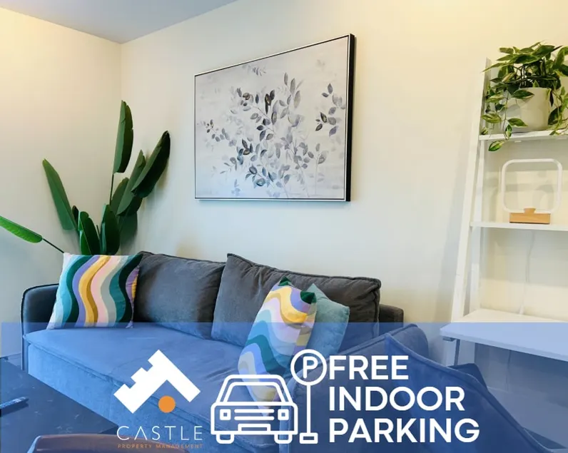 Modern Zen 2BR w/ Gym, Free Parking, DT & Airport - Image 1