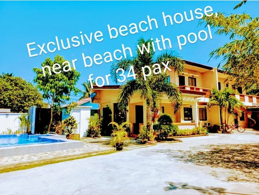 Private beach house with pool for 34 guests - Image 1