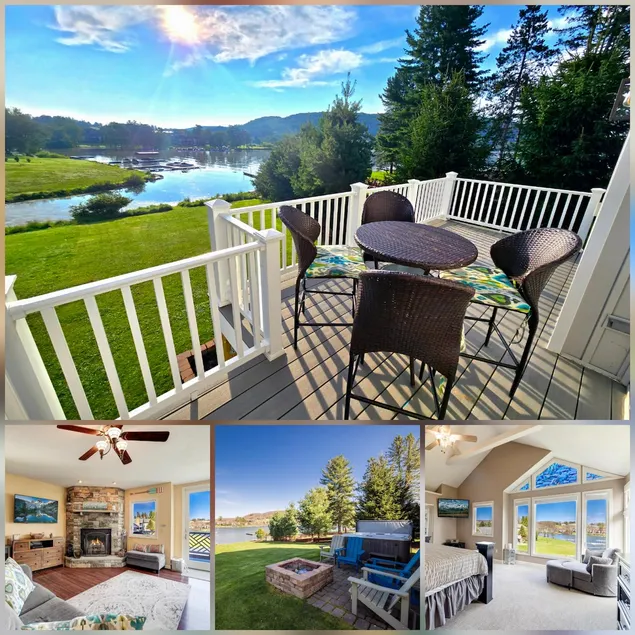 Walk to Wisp! Lake Front Home w/ Hot Tub & Firepit - Image 1