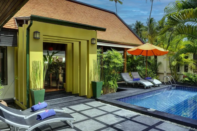 Villa de 1 lit de style tropical avec piscine et enveloppe autour de Lotus Pond et transfert gratuit - Image 1