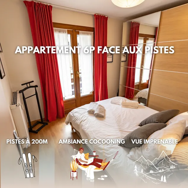 Cozy 2-bedroom 6p - stunning views of the Vars ski resort - Image 1