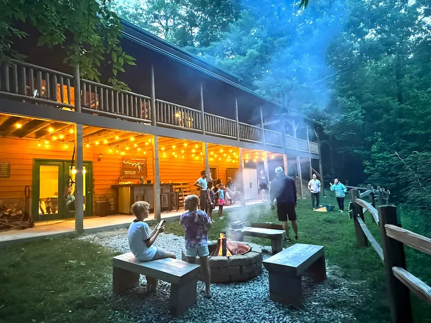 5BR Log Cabin • Hot Tub, Game Room, Yard & Firepit - Image 1