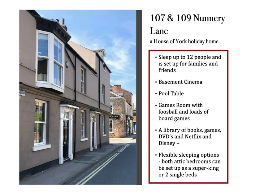 Sleeps 12 Central York 5★Townhouse Parking Cinema & Pool Table & Games Room - Image 1