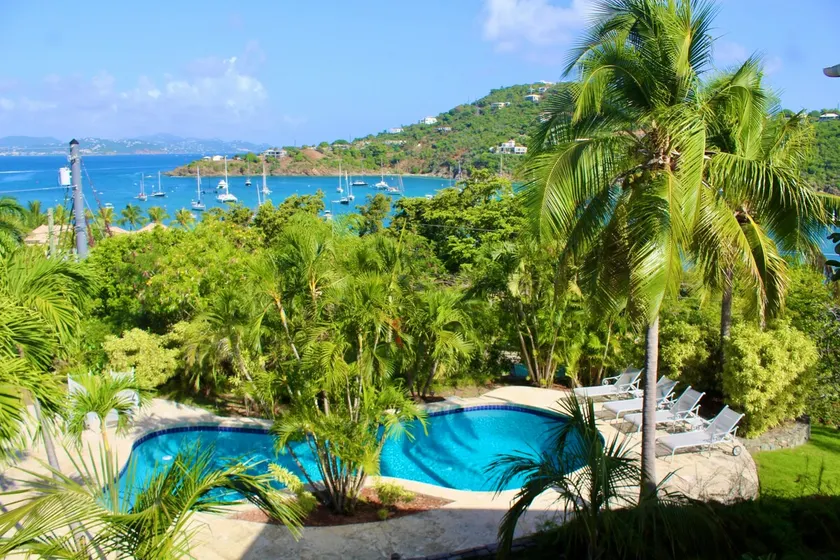 Sunset View Pool Villa Close to All of St John - Image 1