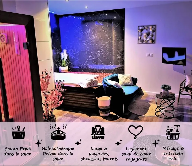”Le Spa Vendômois” private sauna & jacuzzi apartment - Image 1