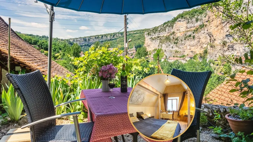 Studio with AC stunning view - Garden in the cliff - Image 1