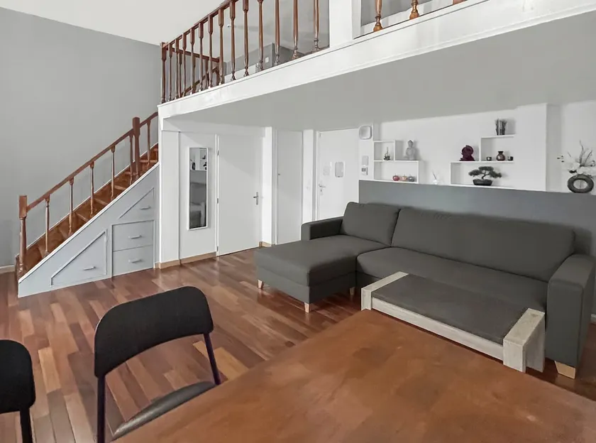 Cozy studio with mezzanine, close to metro in Ivry - Image 1