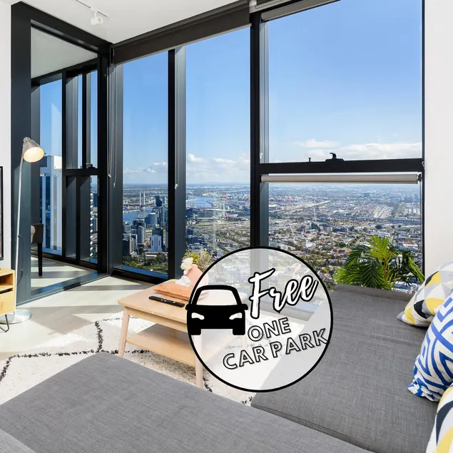 66F Luxe Sunset MelbCBD. 2BR2BA. 6Pax. FreeCarPark - Image 1