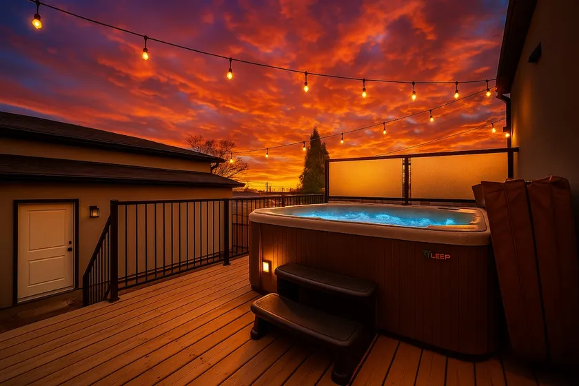 Modern Retreat*Hot Tub*KingBed*AC*Fireplace*Garage - Image 1