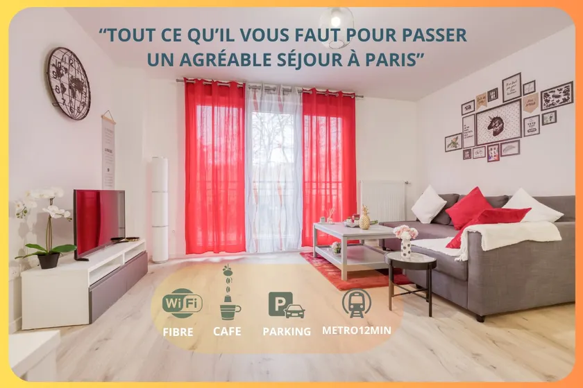 Paris Luxurious - Metro 12Min & Free Parking - Image 1