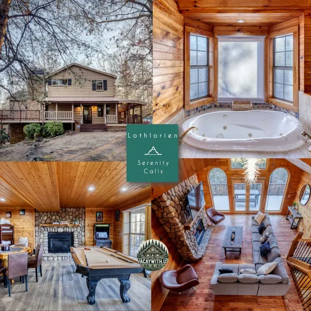 Gorgeous 6BR Cabin w/Spa, Firepit, Arcade& Mountain View - Image 1