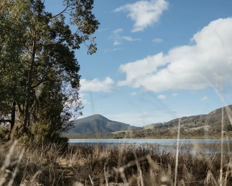 Huon River Sunrise Suite · Boat Reflections - Image 1