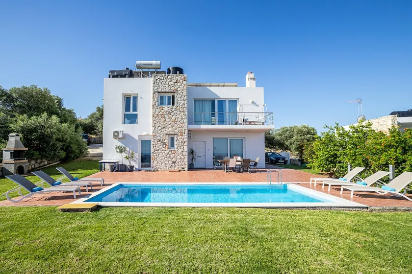 DIMITRA apartment with private pool and sea view -the ground floor of a two storey building - Image 1
