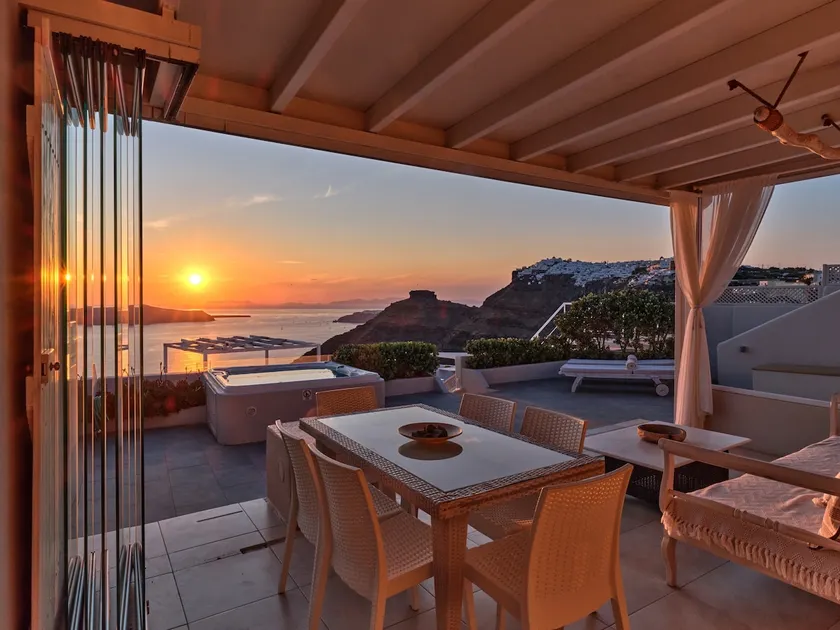 Sunset View Villa Santorini - with Outdoor Jacuzzi - Image 1