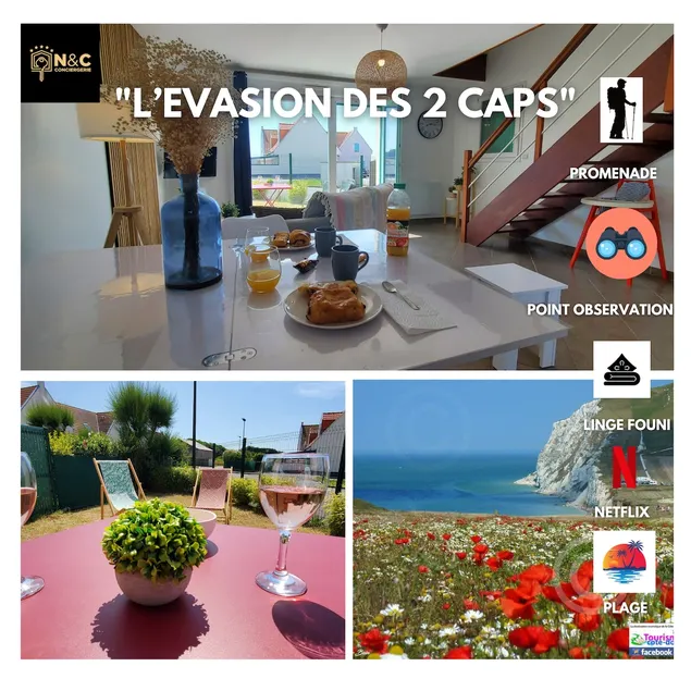 Cottage L'évasion des 2 caps-5 personnes- bord de mer - Image 1