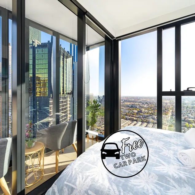 37F 180° MelbCbd Skyview 3BR2Bath. 7Pax. 2 CarPark - Image 1