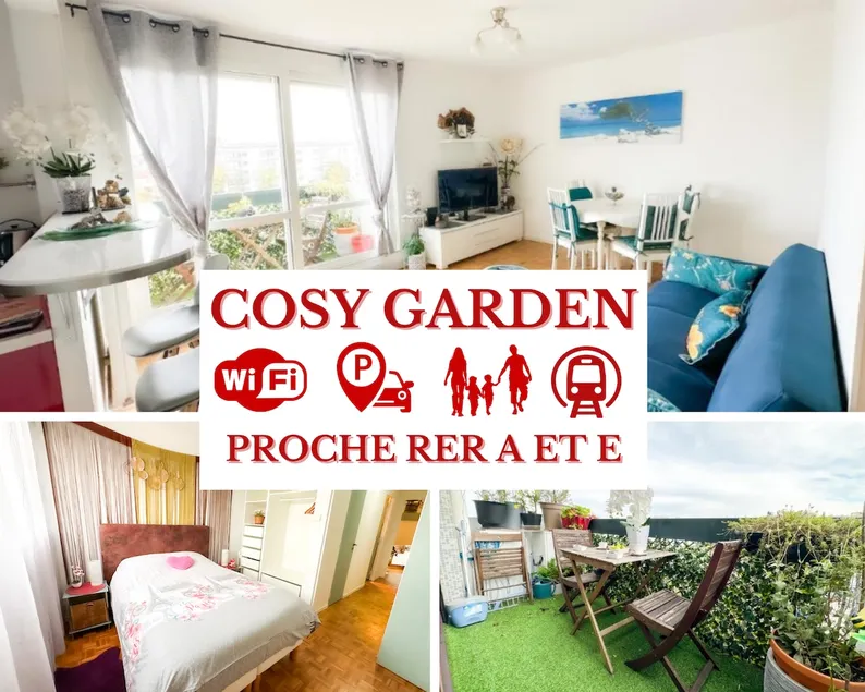 - Le COSY GARDEN - Proche RER A et E - Paris Disney - Parking - WIFI- Netflix Gratuit !!! - Image 1