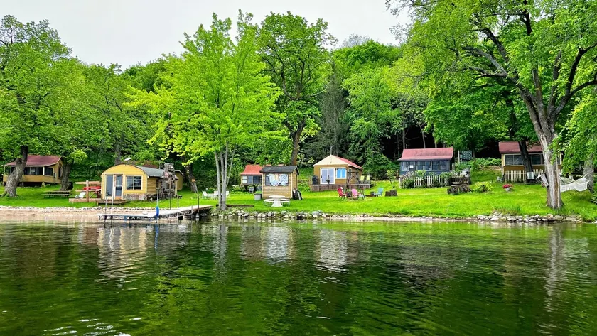 Cozy Lakefront Cabin, Dock, Fire Pit & Sunset Views Tiny Barn - Cabin 4 - Image 1