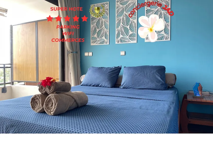 Papeete Apartment Sea View, Wifi, Parking, Pool, A&C - Image 1