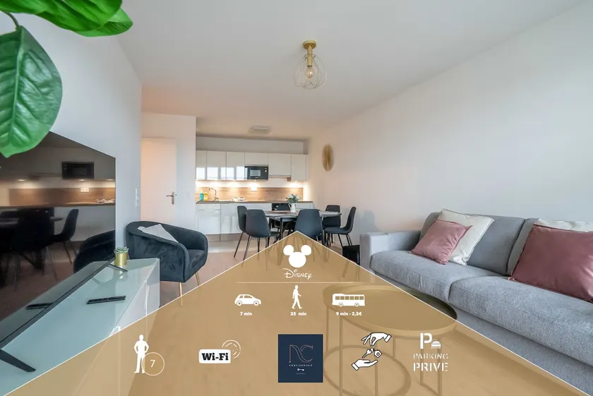 *Disneyland-Paris* duplex 7pers, Parking, Wifi, Netflix - Image 1