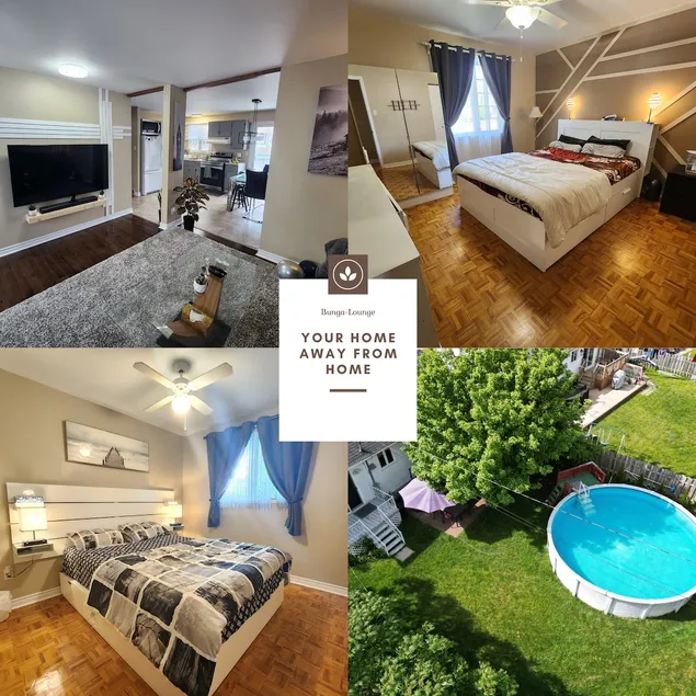 Sunlit 3BR • Pool • Parking • Near Montreal - Image 1
