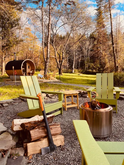 Creekside-Sauna-Cold Plunge-Hot Tub-Firepit - Image 1