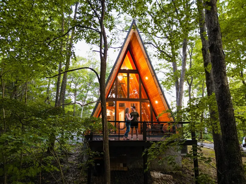 Secluded A-Frame | Mountain Views · Hot Tub - Image 1