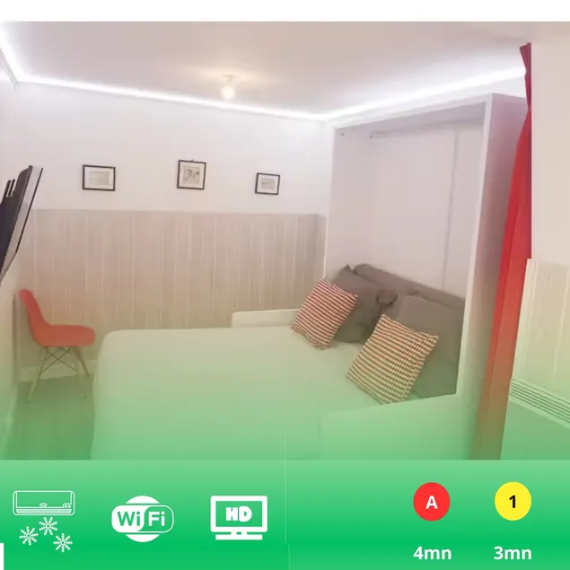 12-Top Cozy Studio, RER Metro Center, 1 Chateau - Image 1