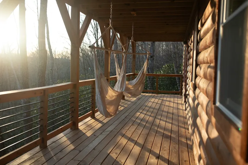 Rustic private 3BR cabin w fire pit, A/C & views - Image 1