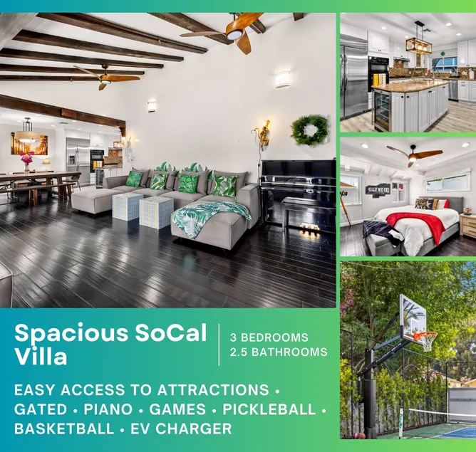 LA Villa w/ Private Pickleball & Basketball - Image 1