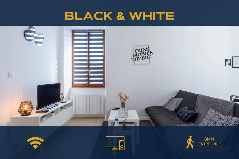 Black & White • Modern two-bedroom apartment in the heart of the city • - Image 1