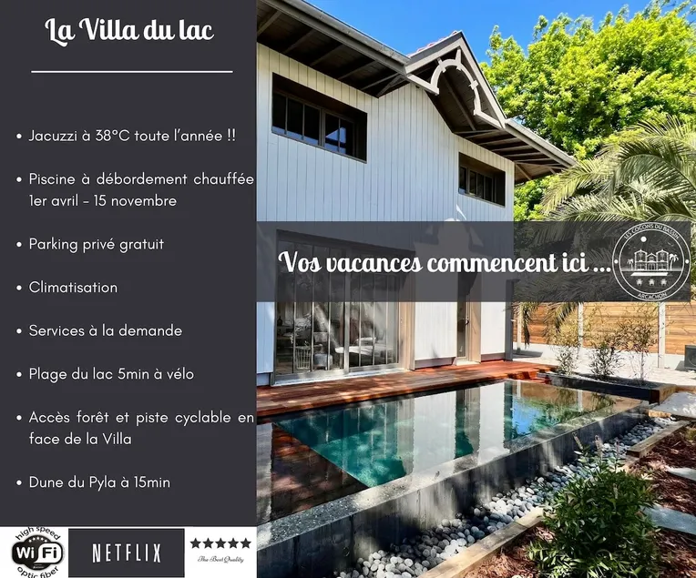 La Villa du Lac – Heated pool/Jacuzzi - Image 1