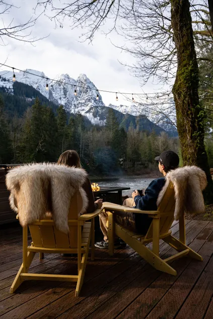 Riverfront Cabin: Iconic Mt. Index Views & Hot Tub - Image 1