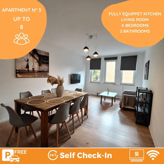 Apt.3: Fully equipped 4 bedrooms 8 people - Image 1