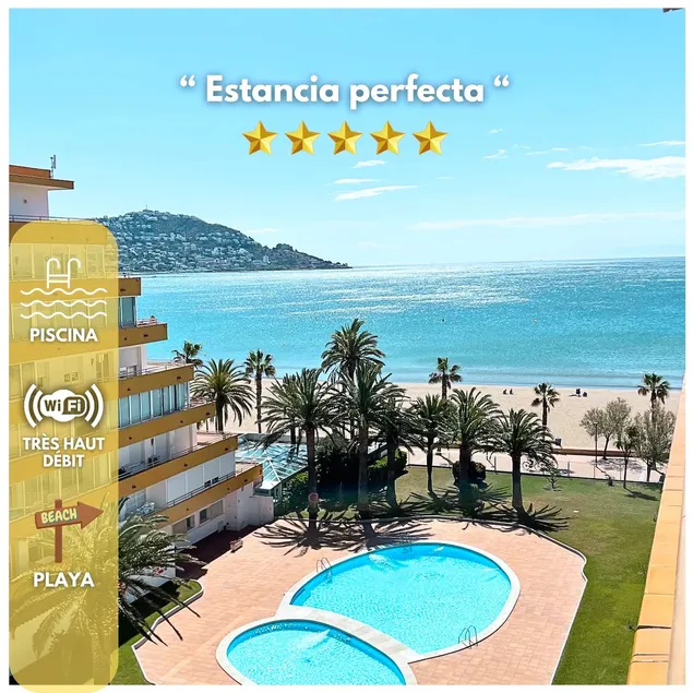 Roses Santa Beach, Clim, piscine, wifi - Image 1