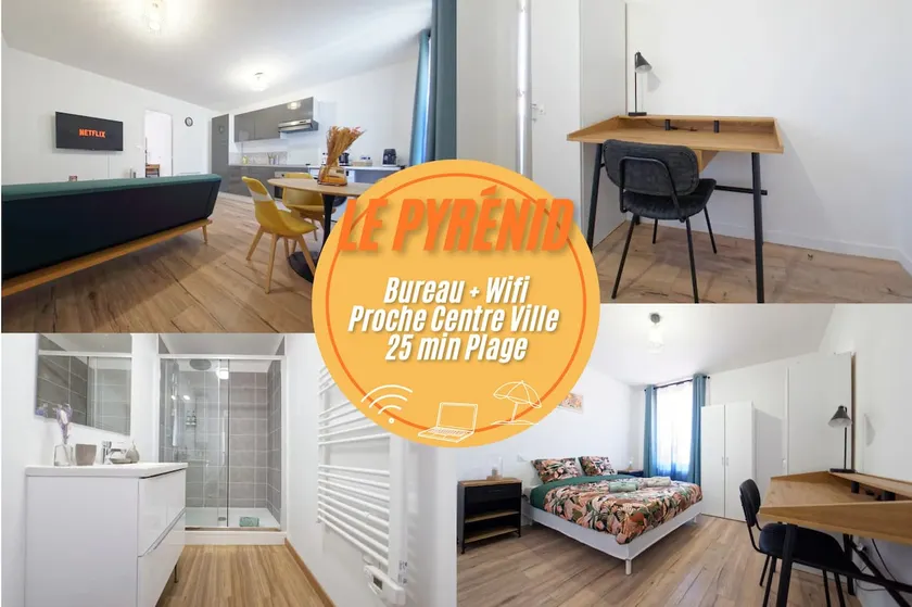 Le Pyrénid – 3 people – desk & Wi-Fi - Image 1
