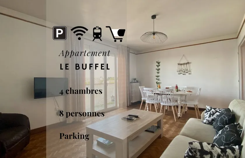 Le Buffel - Appartement 4 chambres, Parking, Wi-fi, Tram - 8pers - Image 1