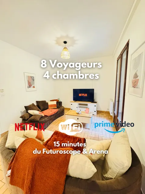 Spacious house 15 min from Futuroscope & Arena. - Image 1