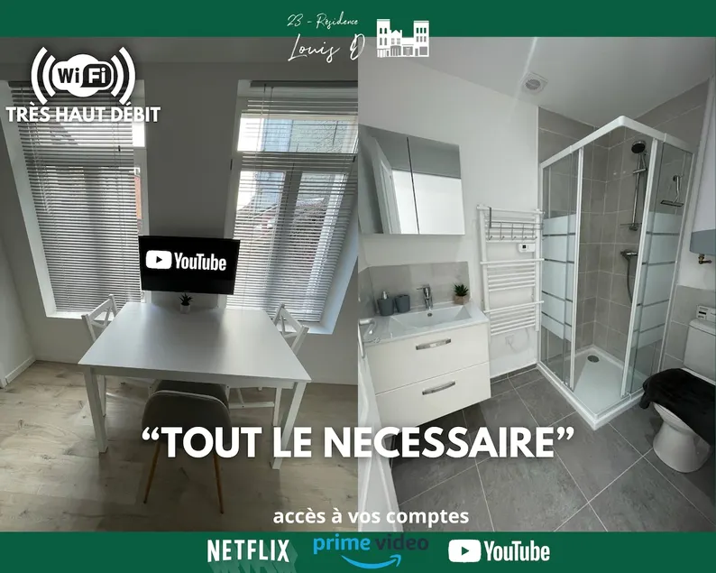 Elegant two-room apartment Béthune – Quiet & central standing - Image 1