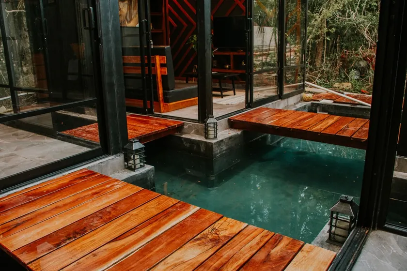Cross house surrounded by water K NAJ with cenote - Image 1