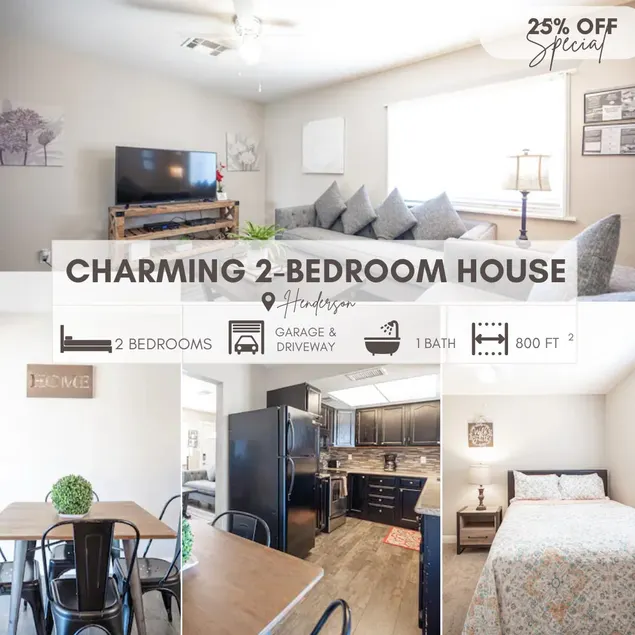25%Off Special - Charming 2 Bedroom House - Image 1