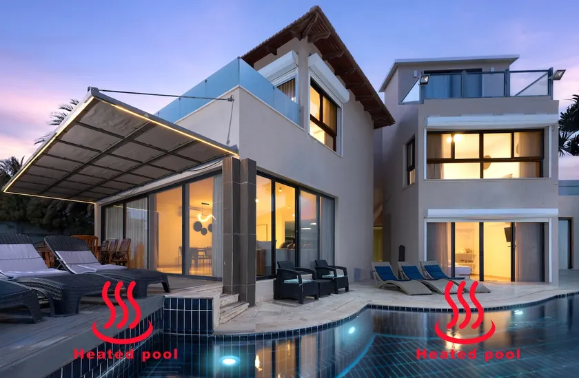Villa Daniela 5BR heated pool וילה דניאלה 5 חדרי שינה בריכה מחוממת - Image 1