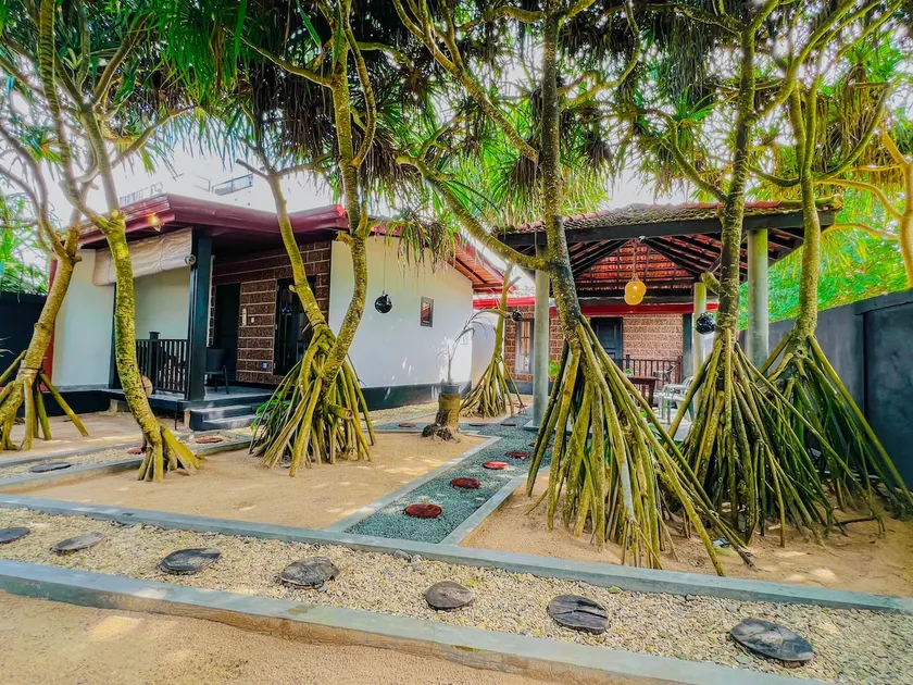 Sea Shell Villa Hikkaduwa 2 Separate Cabanas Ocean Front Villa - Image 1