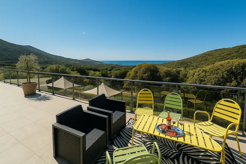 nestled in the heart of the maquis with panoramic sea views - Image 1