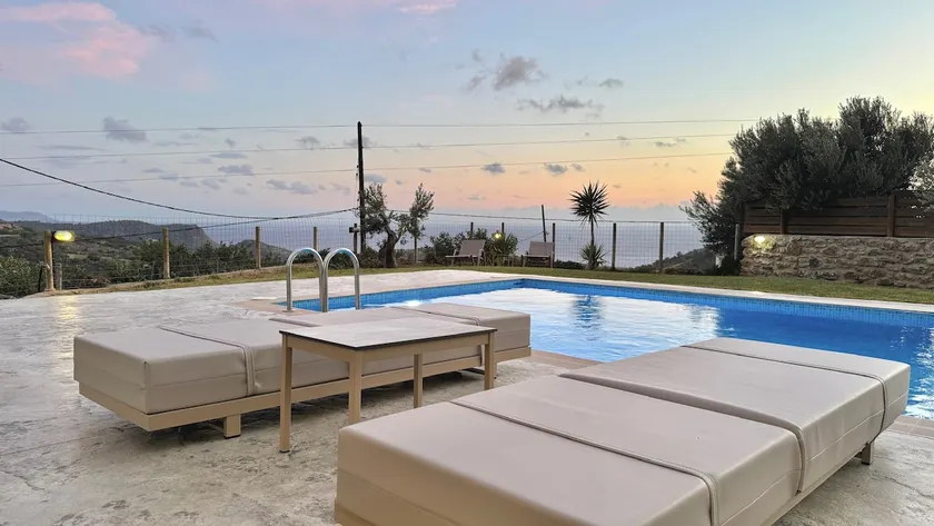 Villa Michael Triopetra Private Villa, Private Swimming Pool, Garden, Panoramic Sunset - Image 1