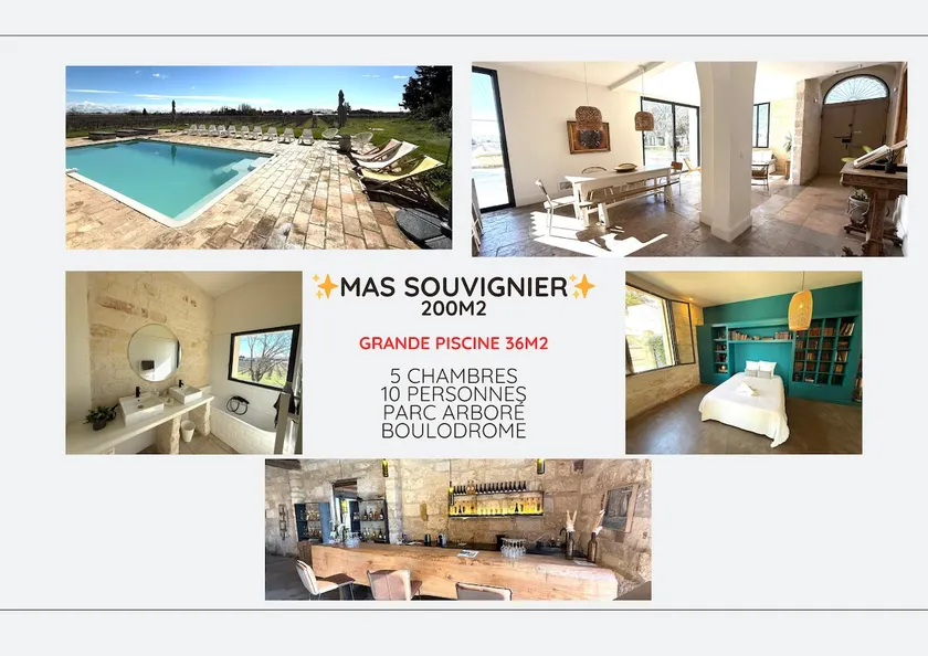 Mas Mauguio 10 pers – Pool & unique setting - Image 1