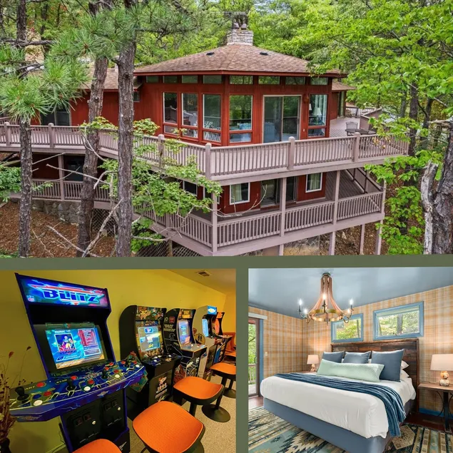 Cozy Retro Lodge~Pool Pass~Arcade~Mountain Views! - Image 1