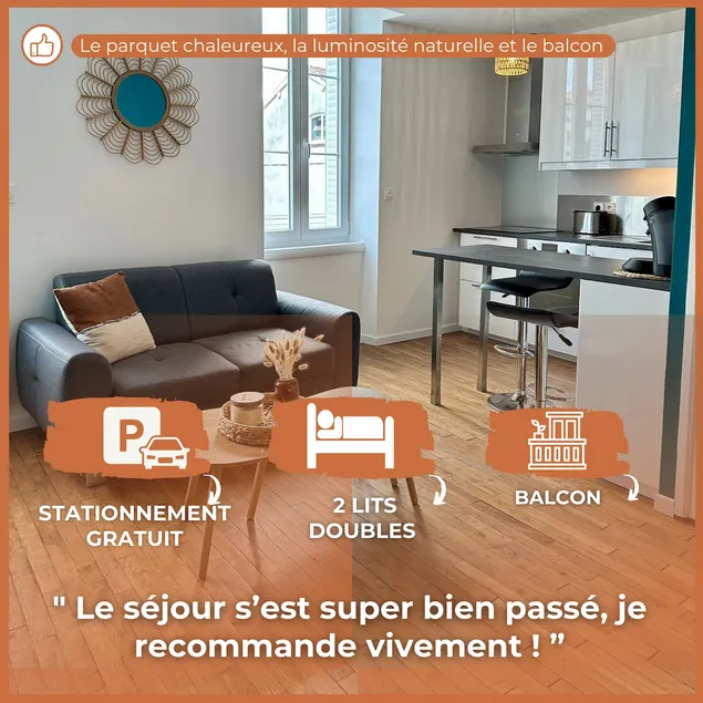 ”Le Tournassin”-Balcon- Free parking - Image 1